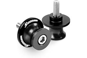 GZYWMJZ Pack of 2 Motorcycle Swing Arm Spools 8mm CNC Aluminum Accessories for BMW S1000RR S1000 RR 2014-2023 M8 Swingarm Spool Paddock Slider Stand Screw (S1000RR)