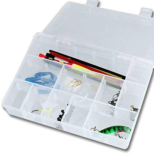 TW24 Angelzubehör - Angelkoffer - Bleischrot - Angelhaken - Gummiköder - mit Auswahl (60tlg. Angelbox) – Bild 3