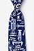 Blue Silk Tie | Nuclear Physics Necktie