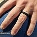 Knot Theory Bevel Black Ring for Men 6mm Size 11