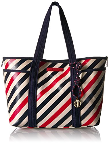 Tommy Hilfiger Canvas Tote Bag for Women Dariana, Tommy Navy