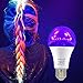 Escolite 7.5W UV LED Black Light Bulbs, A19 E26/E27 Medium Base Black light Bulb Glow in Dark, UVA Level 395-400nm, UV Light Blub for Blacklight Party, Body paints, Fluorescent Poster, Wedding(4 Pack)