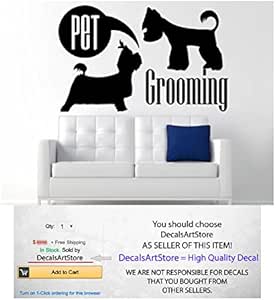 Amazon.com: Pet Grooming Wall Decal Vinyl Animals Dog Grooming Salon