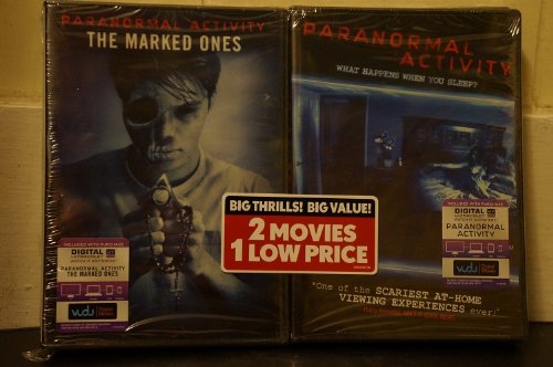PARANORMAL ACTIVITY THE MARKED ONES and PARANORMAL ACTIVITY 2-Pack DVD Set Includes Vudu digital Ultraviolet (2 Great movies in 1 Set) PARANORMAL ACTIVITY THE MARKED ONES and PARANORMAL ACTIVITY 2-Pack DVD Set Includes Vudu digital Ultraviolet (2 Great movies in 1 Set)