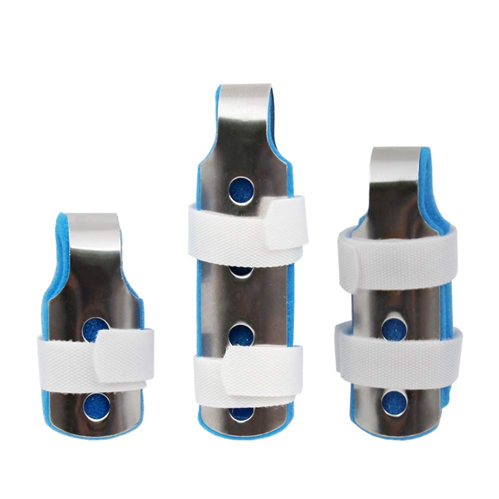 XHIVAR Finger Splint Support for Trigger Mallet Broken Arthritis Fingers Protector straightening immobilizer 3-Size Pack