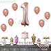 Rose Gold Number 1 Balloon for First Birthday Decorations for Girls – Giant 40 Inch | Rose Gold Number One Balloon for First Birthday Decorations | Rose Gold Latex Balloons, 1st Birthday Balloons