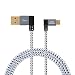 CableCreation 6.5 FT Angle USB 2.0 Charge Cable, Dual Angle USB to Micro USB Data Charge Cable, Compatible Fire Stick, Chromecast, Power Pack, Samsung Galaxy Tab, Aluminium Case, 2M, Space Gray