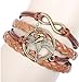 Yozzy The Hunger Games Bracelet Katniss Everdeen Mockingjay Birds Infinity Bracelet Leather