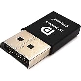EVanlak DisplayPort Headless Ghost Display Emulator for PC 4K DP Dummy Plug (fit Headless 1080@60Hz-3840x2160@17hz)