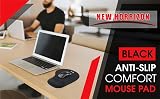 New Horrizon Mouse Mat Black Anti-Slip Comfort Pad with Gel Wrist Support Pink view 6