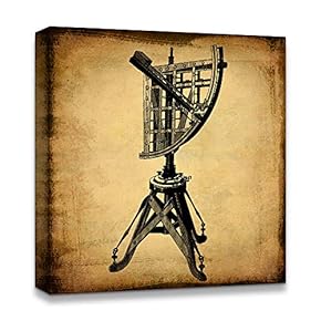Canvas Wall Art Antique Sail and Historical Theme Painting Artwork for Home Prints Framed - 12x12 inches