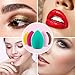 Gedone 5 Pcs Makeup Sponge Set Beauty Foundation Blending Sponge, Flawless for Liquid, Cream, and Powder, Multi-colored Makeup Sponges