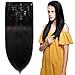 Clip in Human Hair Extensions 11 inch #Lyons blue