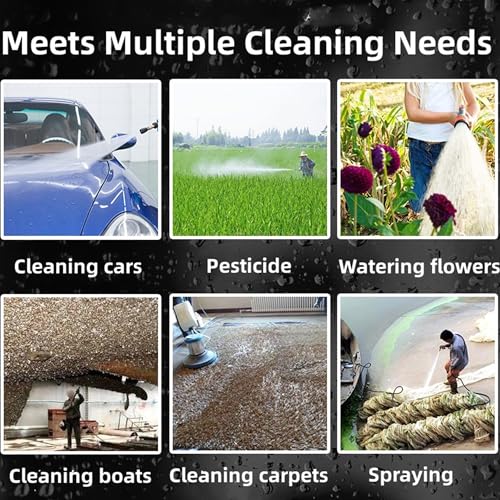 Nyganmelloz Car Washer Pump, Car Washing Machine, High-Pressure Water Sprayer, Electric Water Transfer Pump, Portable High Pressure Self-Priming Quick Car Wash Pump Washer Kit for Car Truck Home Use