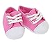 Sophia's Shoes Pack Set Includes Dressy Black Faux Patent Leather Flats and Pink Canvas Sneakers with Laces for 14.5