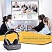 Wireless TV Over Ear Digital Stereo Headphones with 2.4GHz RF Transmitter/Charging Station, 100ft Range and Rechargeable 20 Hour Battery, Blackthumb 3