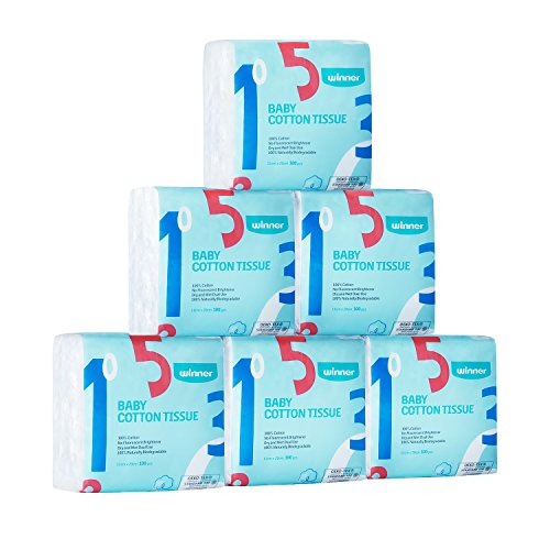 Baby Wipes & Refills 100 Cotton Dry Cloth Wipes, Nonchemical Fiber