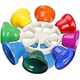 LANDTOM Orff Children's Percussion Instrument, Hand Bells,Desk Bells,Rainbow Diatonic Bells for Kids, Toddler Preschool Musical Learning Toys, Kid Birthday Gift for 3-Year-Old and Over (DB002)