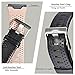 CAGOS Compatible Ionic Band Breathable Genuine Leather Band Strap Replacement Accessories Wristband for Fitbit Ionic Women Men (Dark Brown+Black, Large(6.29''-8.66''))