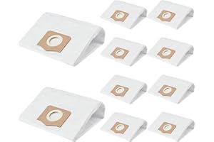 WHI-GN 10 Pack AVG0905 Dust Filter Bags, Compatible with EGO Power+ 9 Gallon Wet/Dry Vacuum WDV0900, High Efficiency and Reusable Bags
