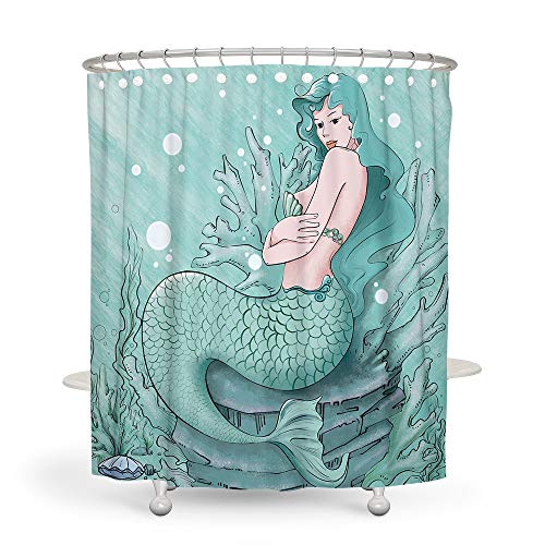 60 Mermaid Shower Curtain Ideas For Your Bathroom