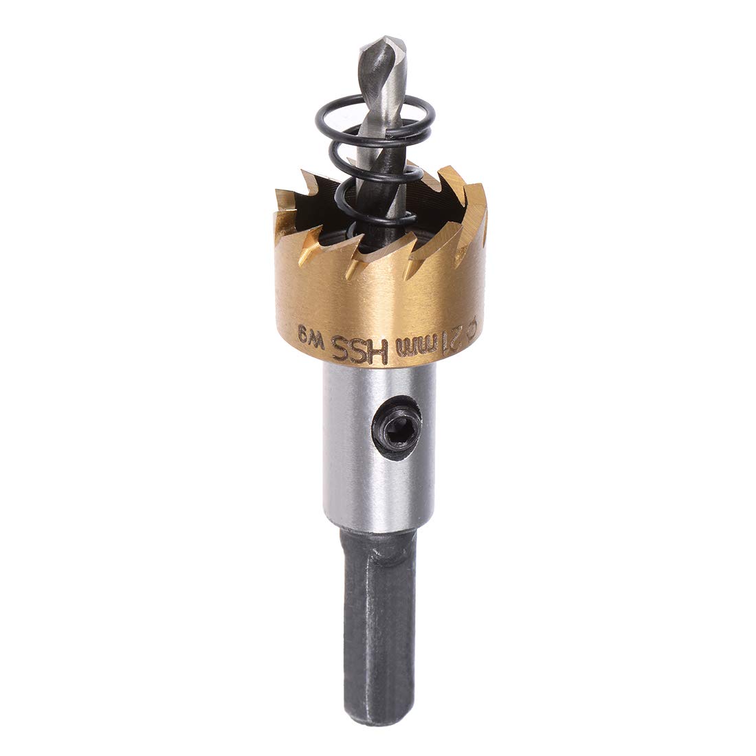 Sourcingmap 21mm HSS Drill Bit Hole Saw Stainless High Speed Steel Metal Alloy