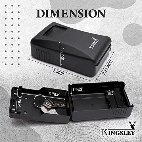 Kingsley Key Realtor Lock Box GuardaKey, Secure Weatherproof Key