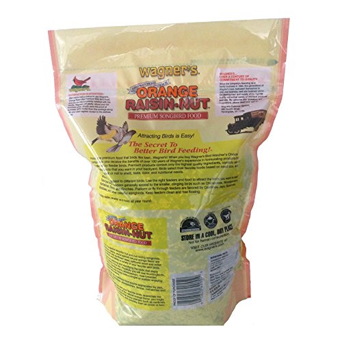 Wagner's 62055 Orange Raisin-Nut Premium Songbird Food, 6-Pound Bag
