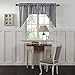 VHC Brands Annie Buffalo Check Cotton Farmhouse Kitchen Curtains Rod Pocket Swag Pair, 36x36x16, Black