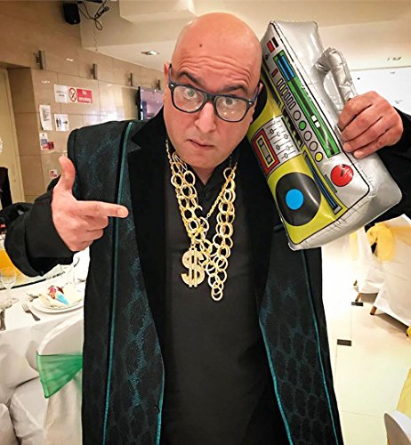 image for eKeRi 16 inch Inflatable Boom Box Toy for 80's 90's Themed Party,Adult