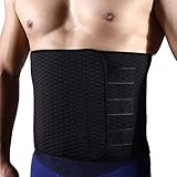 Hero Selected Sweat Waist Trimmer, Neoprene Waist Trainer Adjustable Widened Ab Belt for Men-Weight Loss/Back Support