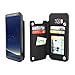 Gear Beast Lychee PU Leather Protective Top View Slim Wallet Case Fits Galaxy S8 Plus Includes Flip Folio Cover, with Five Card Slots Including Transparent ID Holder