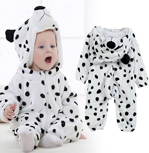 TRENDINAO Newborn Baby Girl Boy Winter Clothes Snow Leopard Hooded Romper Warm Outwear Halloween Animal Clothes