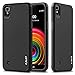 J&D Case Compatible for LG X Power Case, Heavy Duty Dual Layer Hybrid Shock Proof Protective Rugged Bumper Case for LG X Power Case, Not for LG X Charge/LG X Power 2, Black