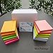 Creatiburg Sticky Note Pads 1200 Sheets Lined 3x3 inches Office Self-Stick Notes 12 Pads 6 Bright Colors Easy Post Individually Wrapped Carton Packaging Office Supplies Gift Set