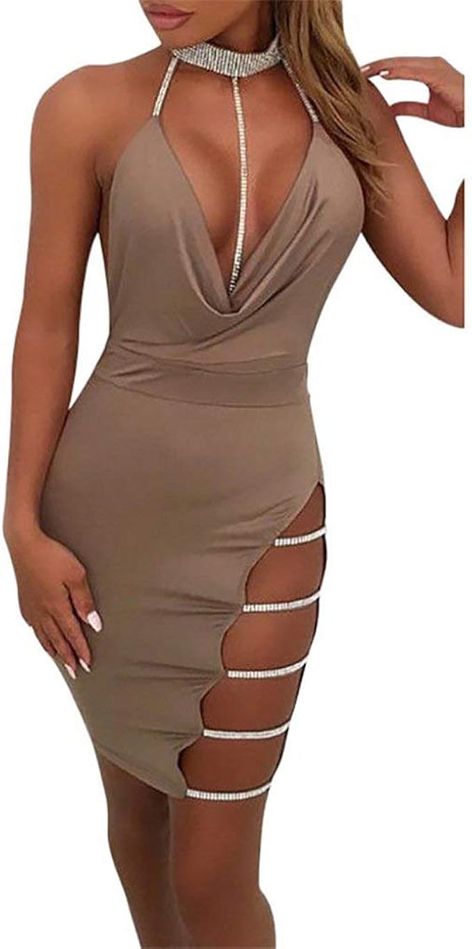 Kleid Rückenfrei Tiefer Ausschnitt