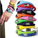Sports Digital Silicone Rubber Jelly Anion Bracelet Wrist Watch Unisex