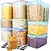 M MCIRCO 10 Packs Food Storage Containers, Pantry Storage Containers