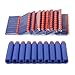 6MILES 200 Pcs 7.2*1.3 Cm EVA Dark Blue Foam Soft Refill Bullet Darts for Nerf N-strike Elite Series Blasters Kid Toy Gun Parts Play Game Slight Fast Firm Accessory Birthday Gift
