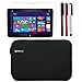 BIRUGEAR Neoprene Carrying Sleeve Case with Screen Protector, Stylus Pack for HP Split x2 13-g100 13.3'' Detachable Windows 8 hybrid Tablet PC