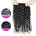 Miss CARA Water Wave Bundles with Closure Virgin Human Hair Ocean Wave Bundles 100% Unprocessed Brazilian 3 Bundles Natural Wave Bundles with Closure Human Hair Extensions Natural Color(16 18 20+14)