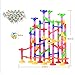 Maggift Marble Runs Toy Set Translucent Marbulous 105 Pieces 30 Glass Marbles