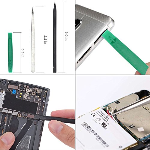 Fixinus 20-Pieces Precision Magnetic Screwdriver Set, Triwing Y0.6, Torx T5 T6 T7 T8, Phillips Pentalobe & Flathead Nylon Spudger Repair Kit for iPhone 7 6S iPad Macbook Pro