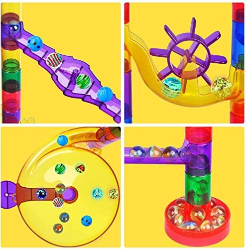LOYO Marble Run, 132 Pieces SETM Marble Run Toys for 4+ Year Old Boys Girls Birthday Gifts, Multi-colours, 10.6 cm x 29.4 cm x 43.2 cm - Image 5