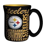 NFL Pittsburgh Steelers Sculpted Spirit Mug, 17-ounce, Black