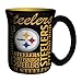 NFL Pittsburgh Steelers Sculpted Spirit Mug, 17-ounce, Black