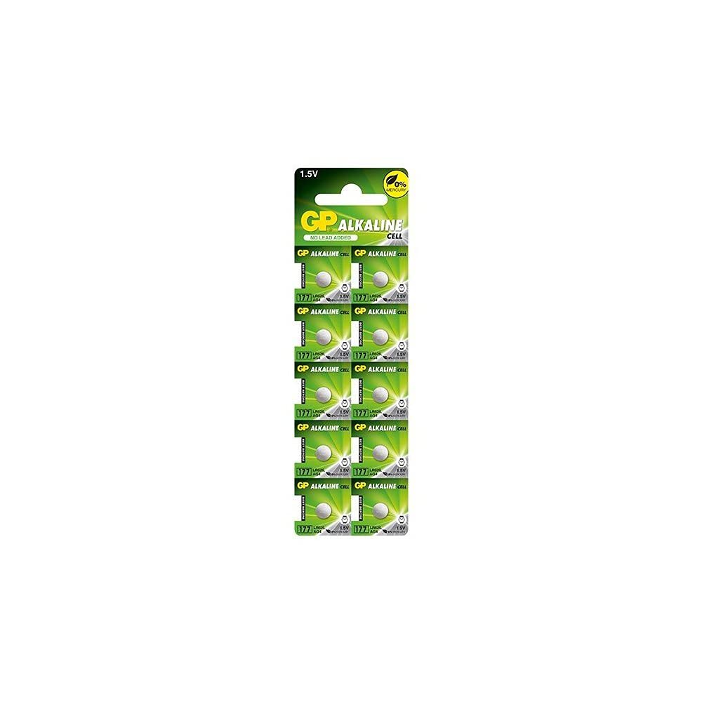 GP 177F-U10 Alkaline Battery AG4 / LR626 1.5 V Pack of 10 in Blister Pack