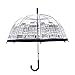 HAOCOO Street Clear Umbrella,Bubble Transparent Fashion Dome Auto Open Umbrella Windproof for Outdoor Weddings or Events
