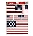 Paper Magic 7-Sheets Window Clings - American Flags