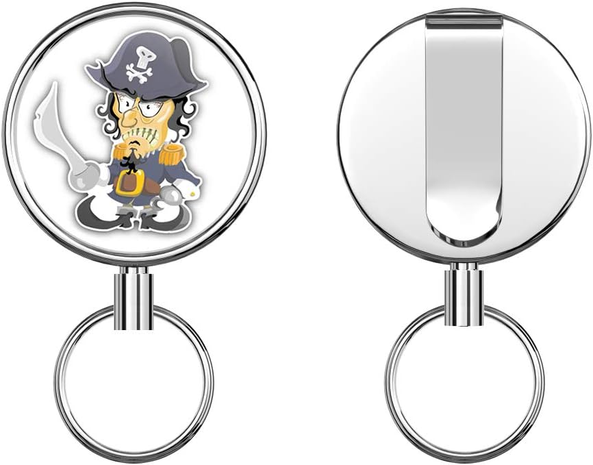 Amazon.com : Pirate Cartoon Costume Kids Retractable Badge Holder Reel